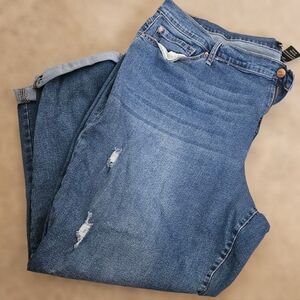 Nanette Lepore Slim Boyfriend Denim Jeans Women Plus Size 22
